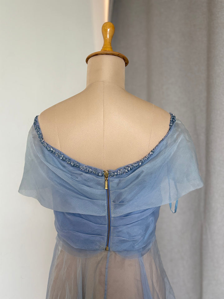 Jade by Monica & Karishma Draped Organza Blouse