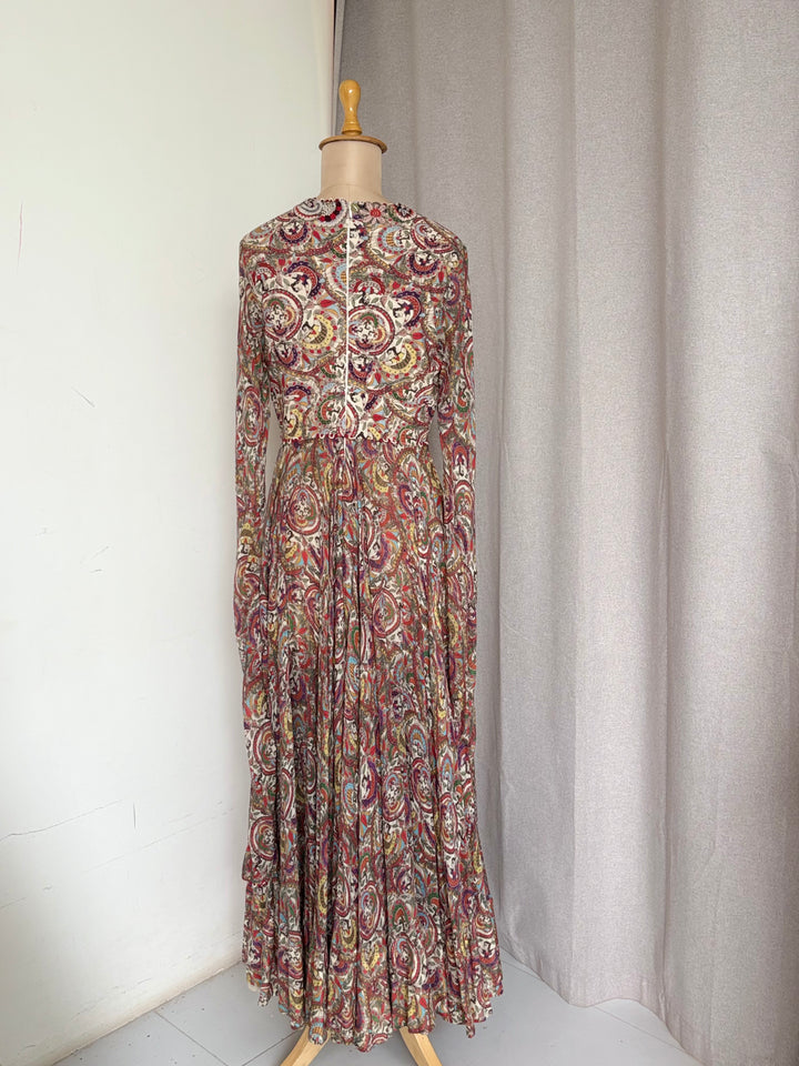 Anamika Khanna Printed Anarkali Set