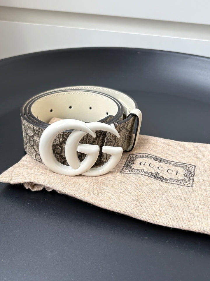 Gucci GG Supreme Belt with Interlocking G Buckle
