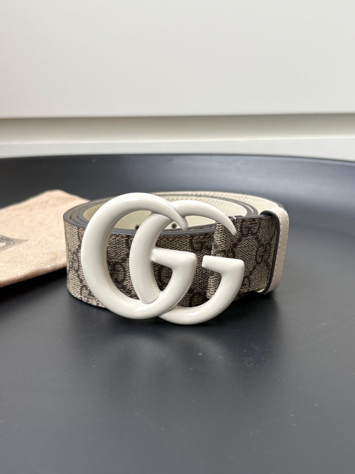 Gucci GG Supreme Belt with Interlocking G Buckle