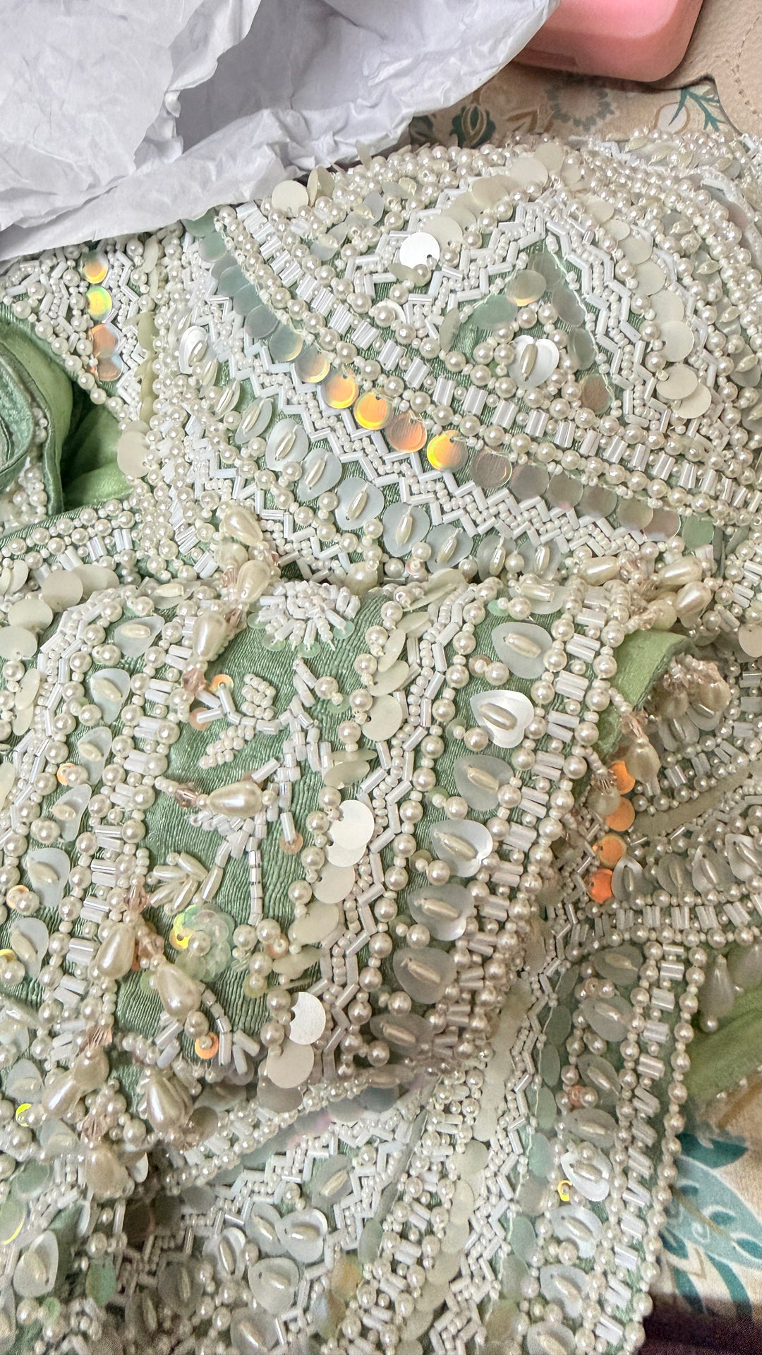 Rianta's Sage Green Ariel Lehenga Set