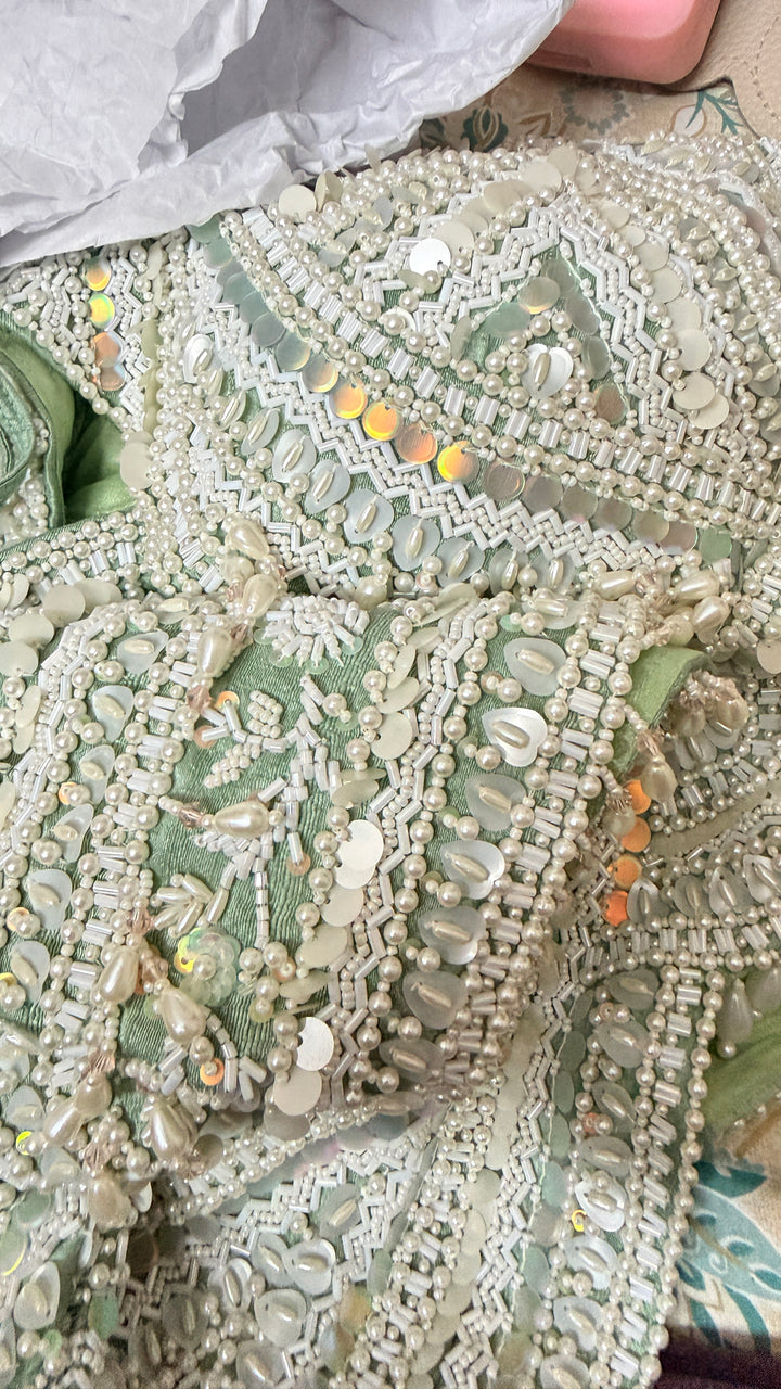 Rianta's Sage Green Ariel Lehenga Set