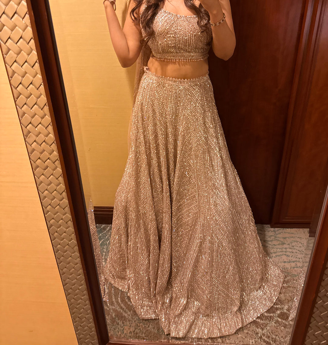 Seema Gujral Sequin Lehenga Set