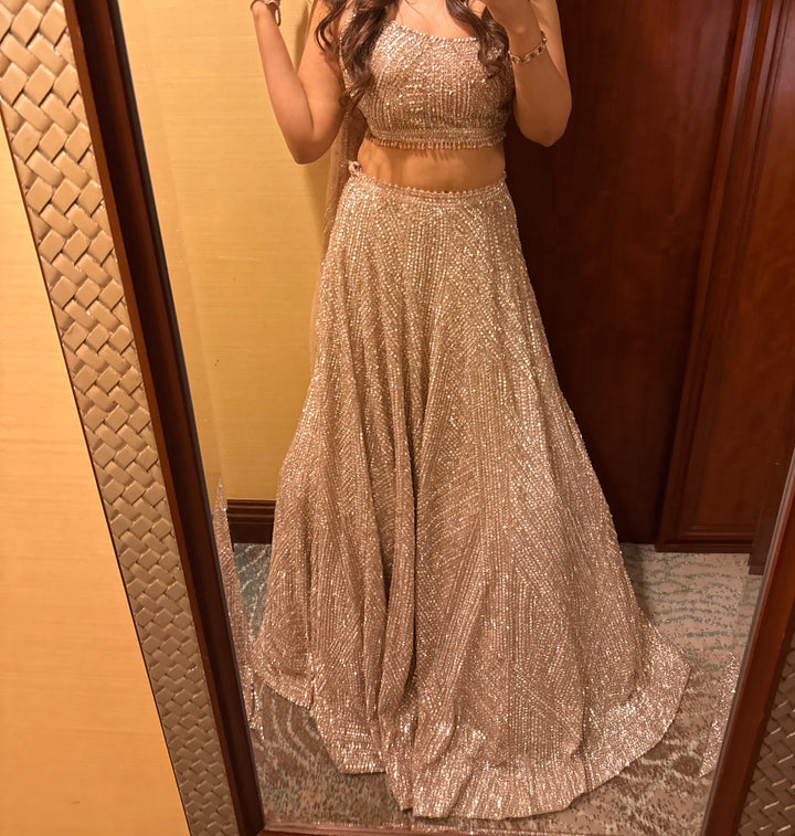 Seema Gujral Sequin Lehenga Set
