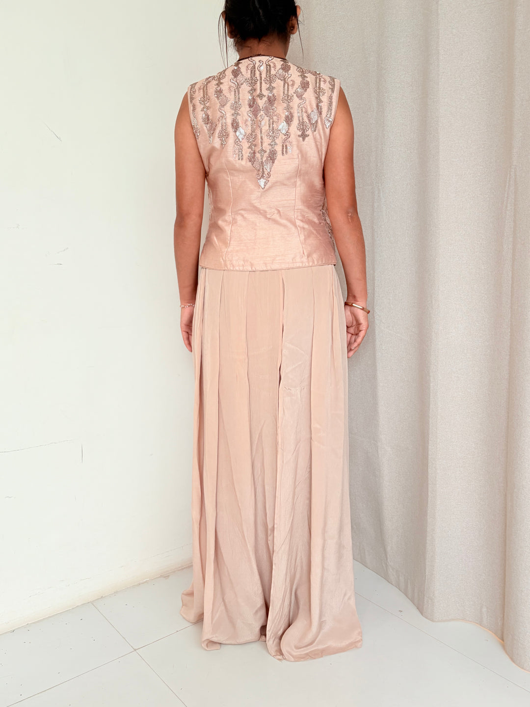 Jade by Monica & Karishma Sharara Set with Short Jacket