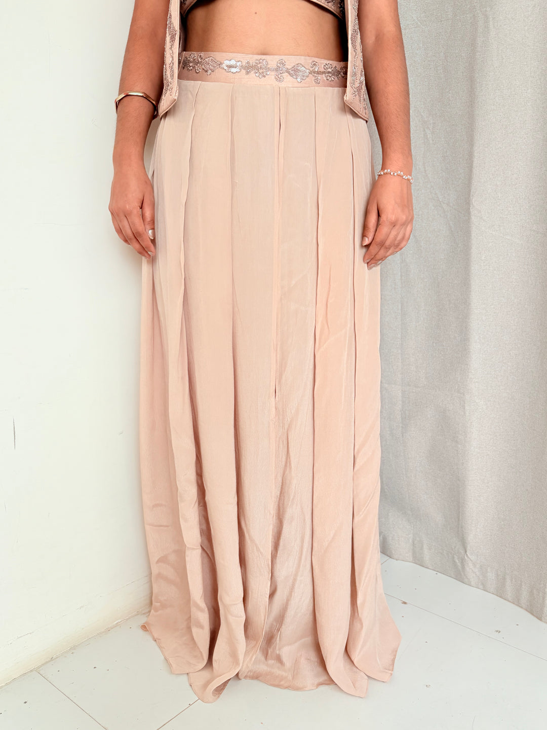 Jade by Monica & Karishma Sharara Set with Short Jacket