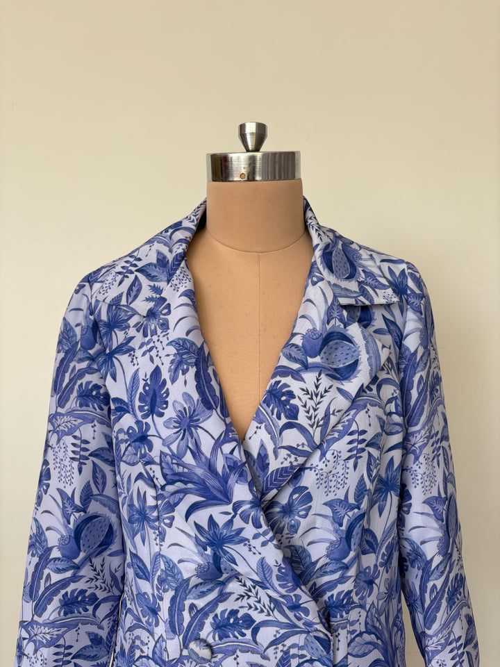 Rishi & Vibhuti Blue Botanical Co-Ord Set
