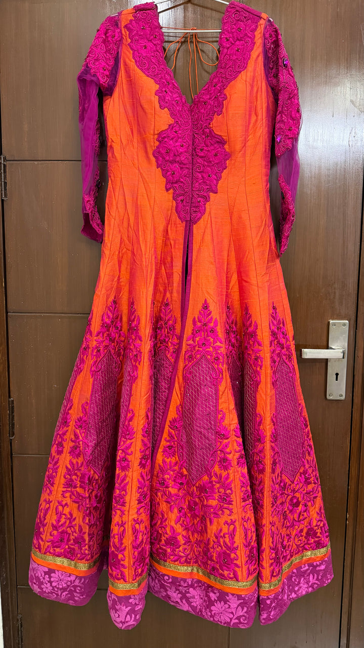 Matsya Embroidered Anarkali