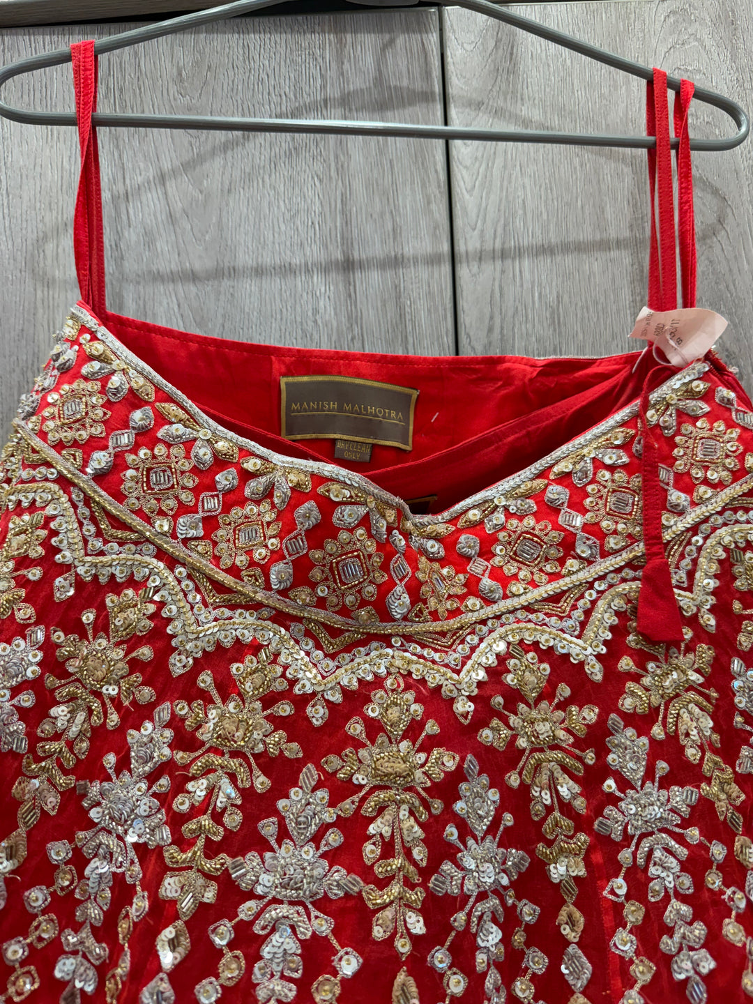 Manish Malhotra Scarlet Red Bridal Lehenga Set