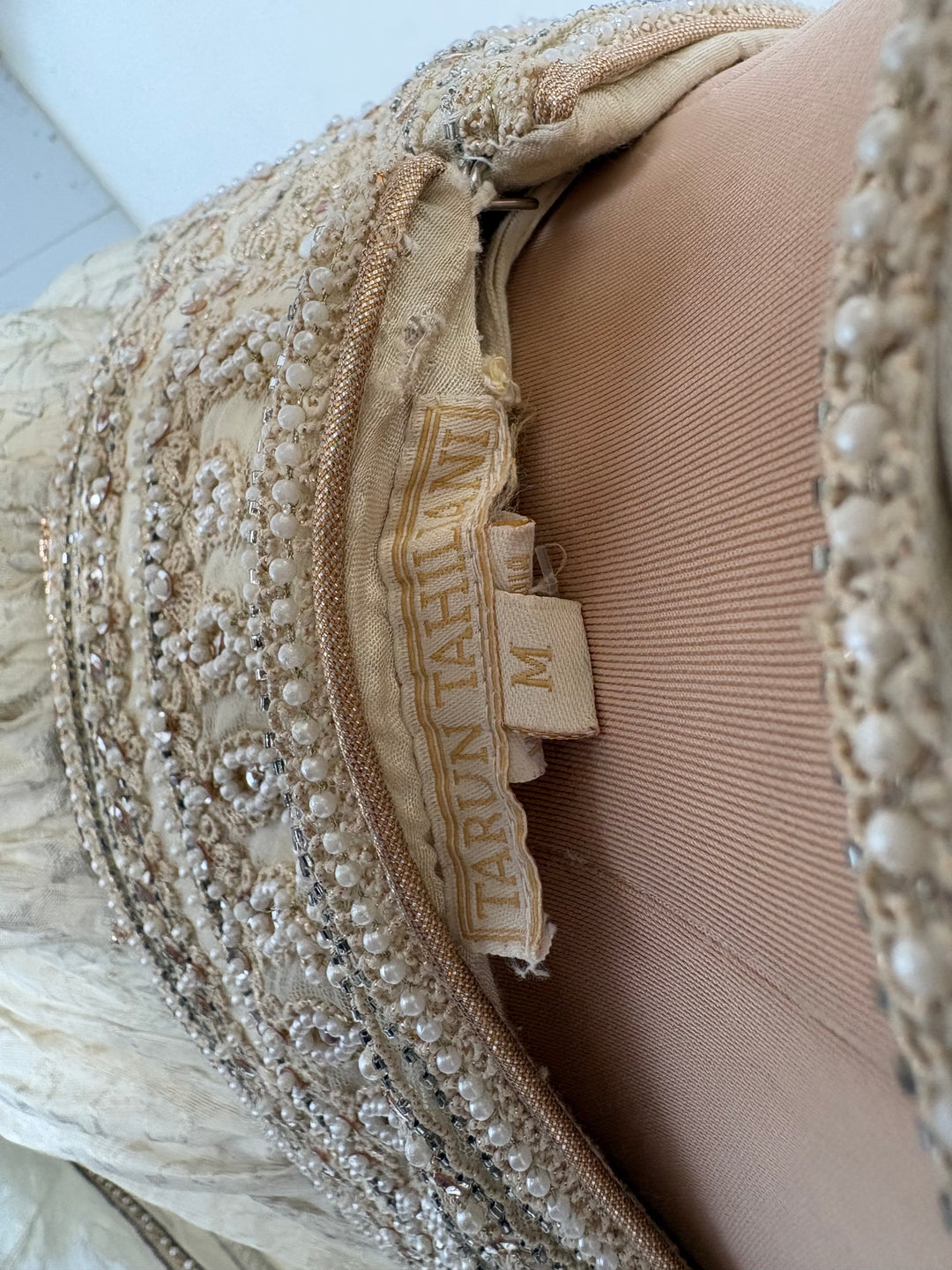 Tarun Tahiliani Ivory Embroidered Lehenga Set