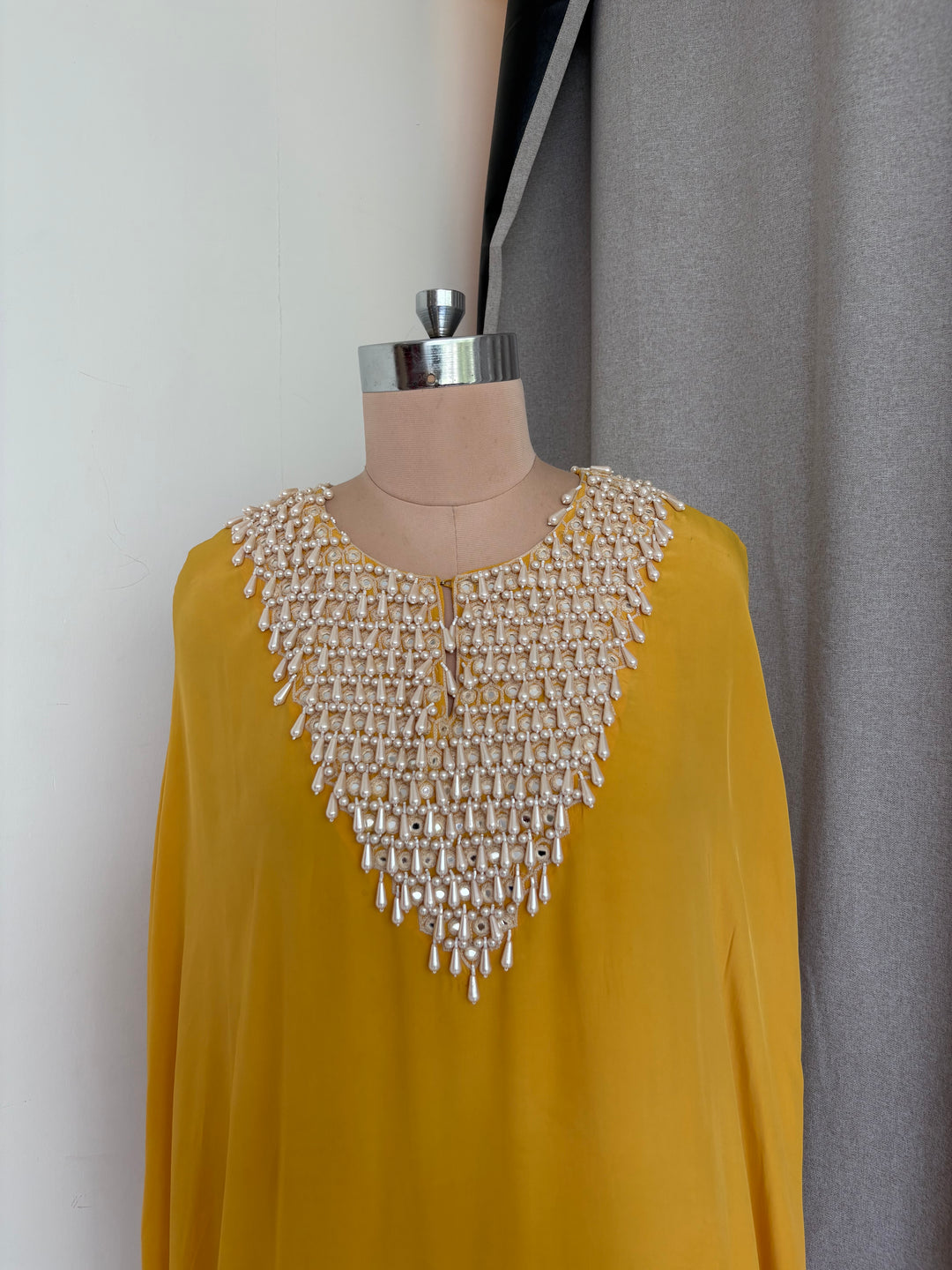 Arpita Mehta Mustard Embellished Top & Palazzo Set