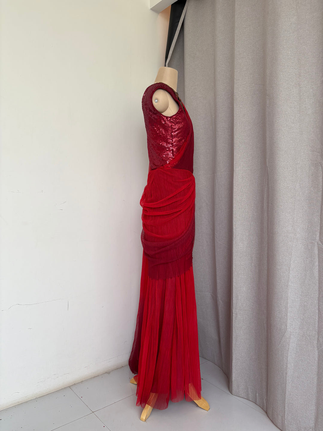 Tarun Tahiliani Draped Saree Set