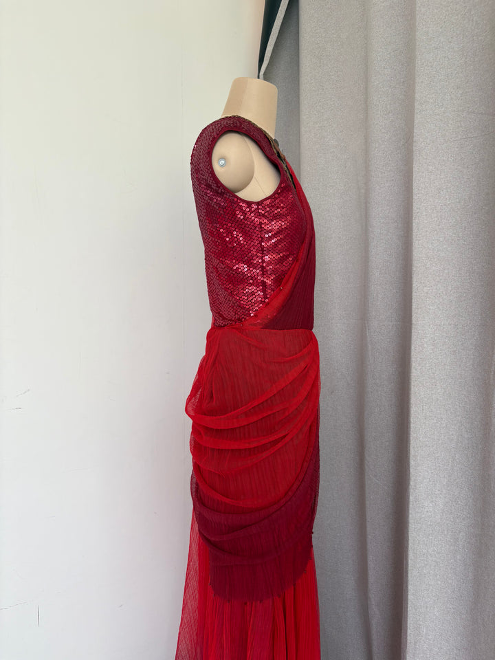 Tarun Tahiliani Draped Saree Set