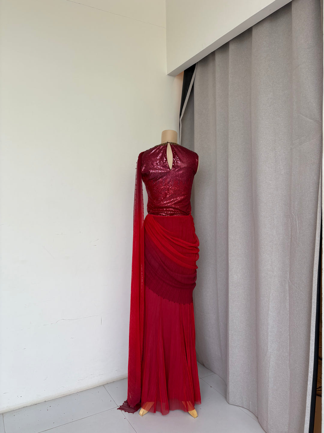 Tarun Tahiliani Draped Saree Set