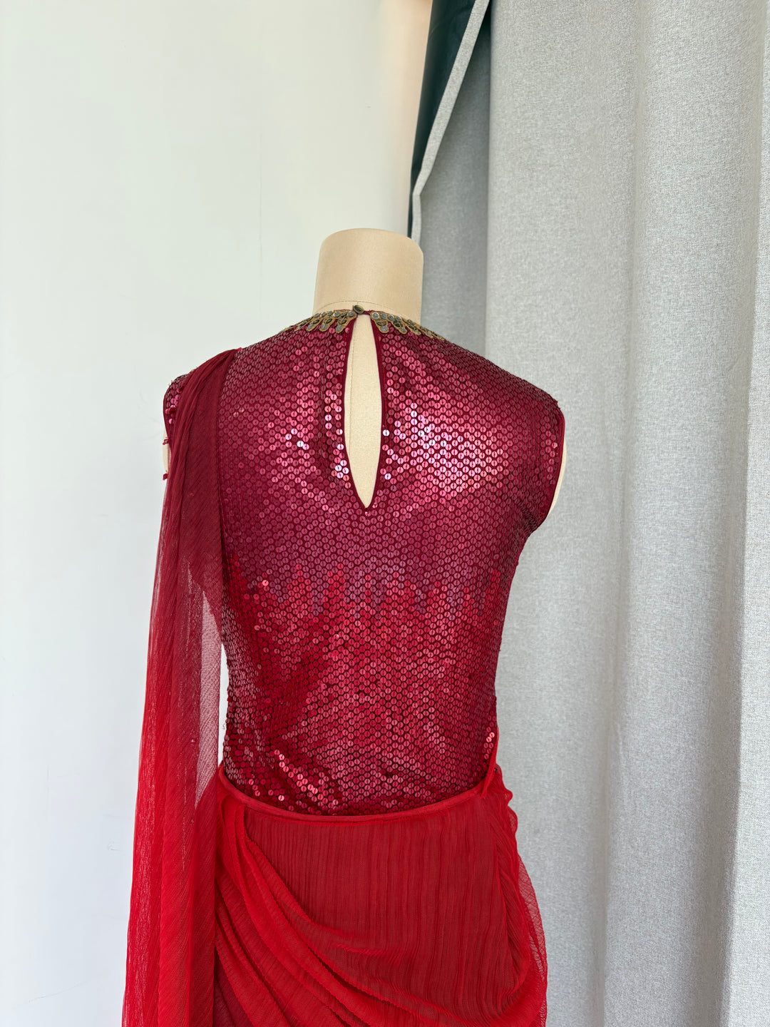Tarun Tahiliani Draped Saree Set