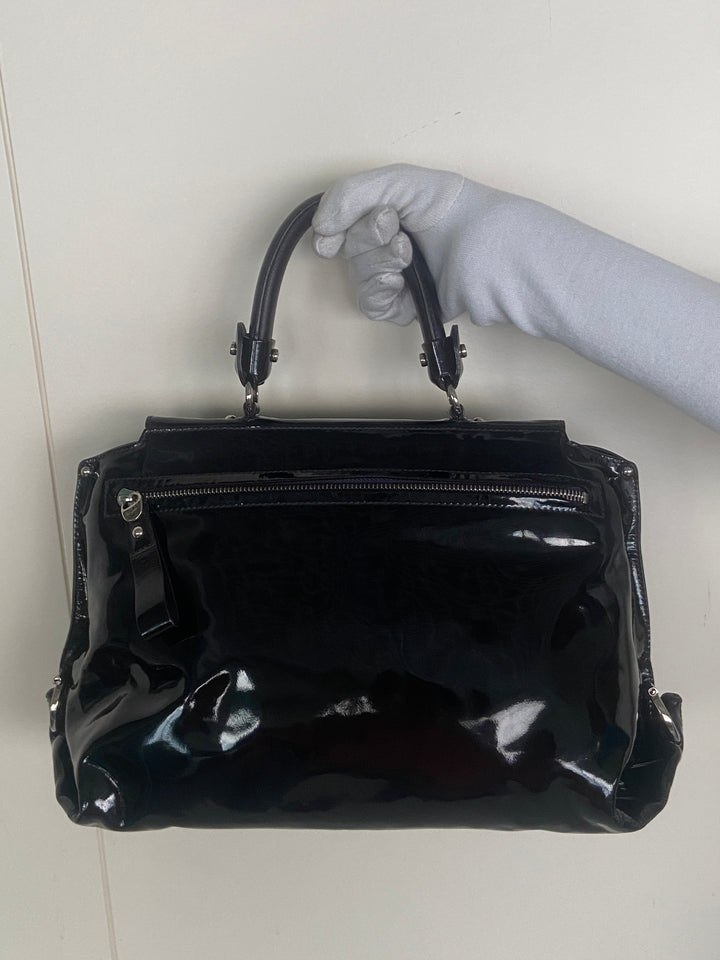 Salvatore Ferragamo Sofia Patent Leather Top Handle Bag