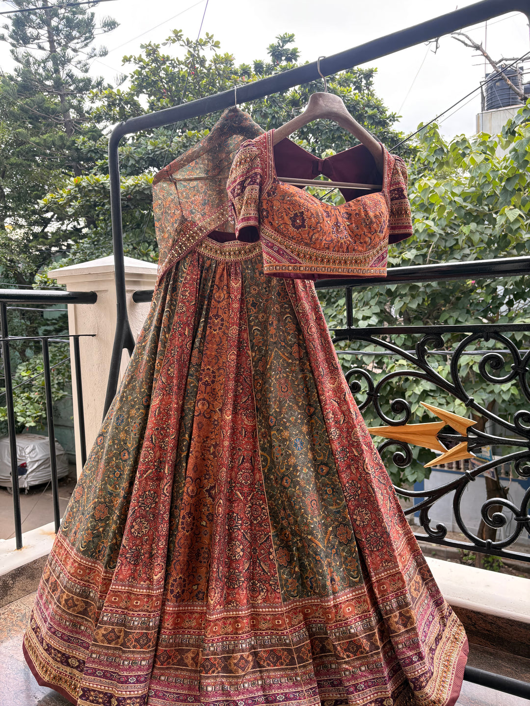 Tarun Tahiliani Printed Lehenga Set