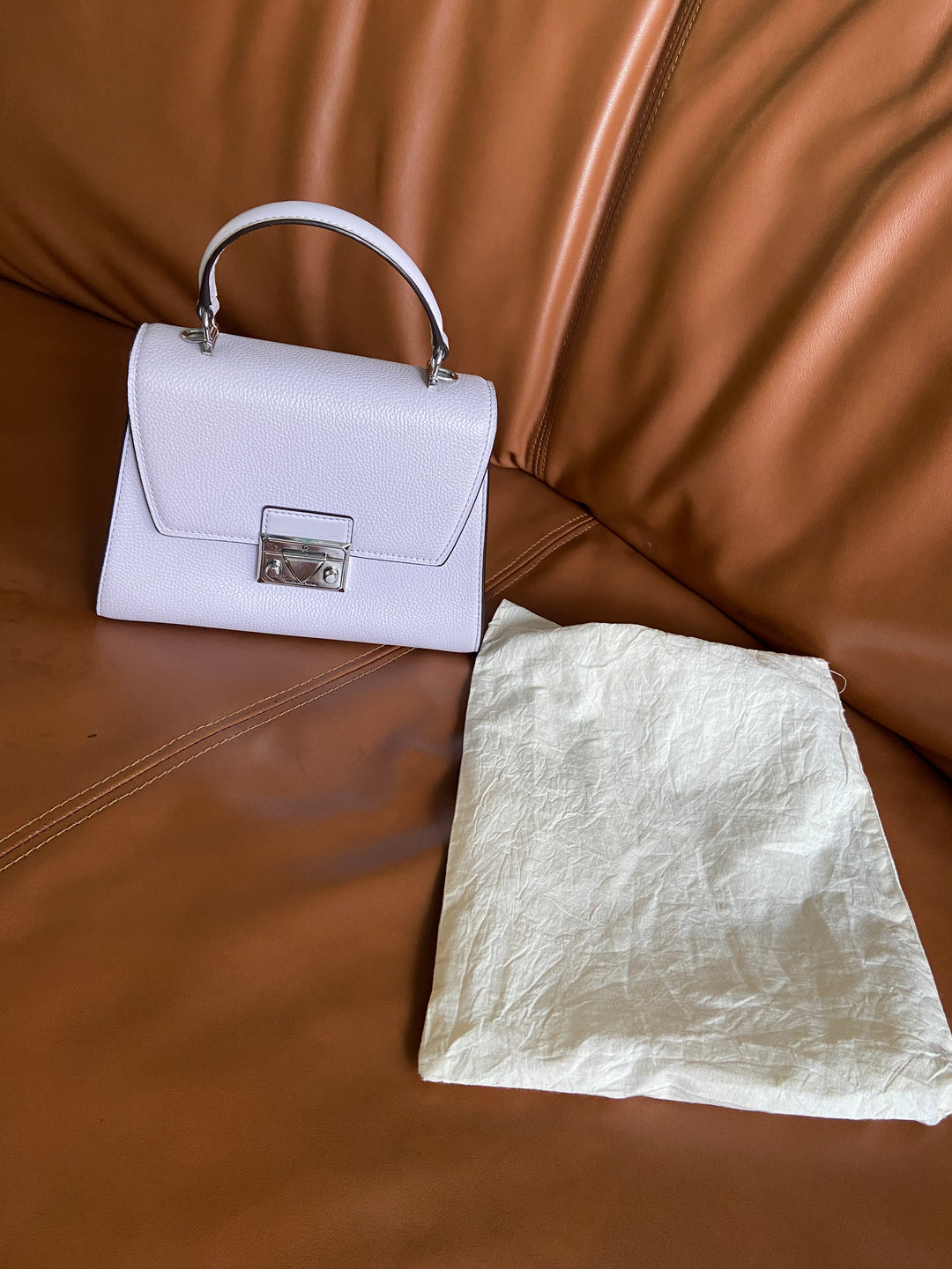 Michael Kors Serena Leather Satchel