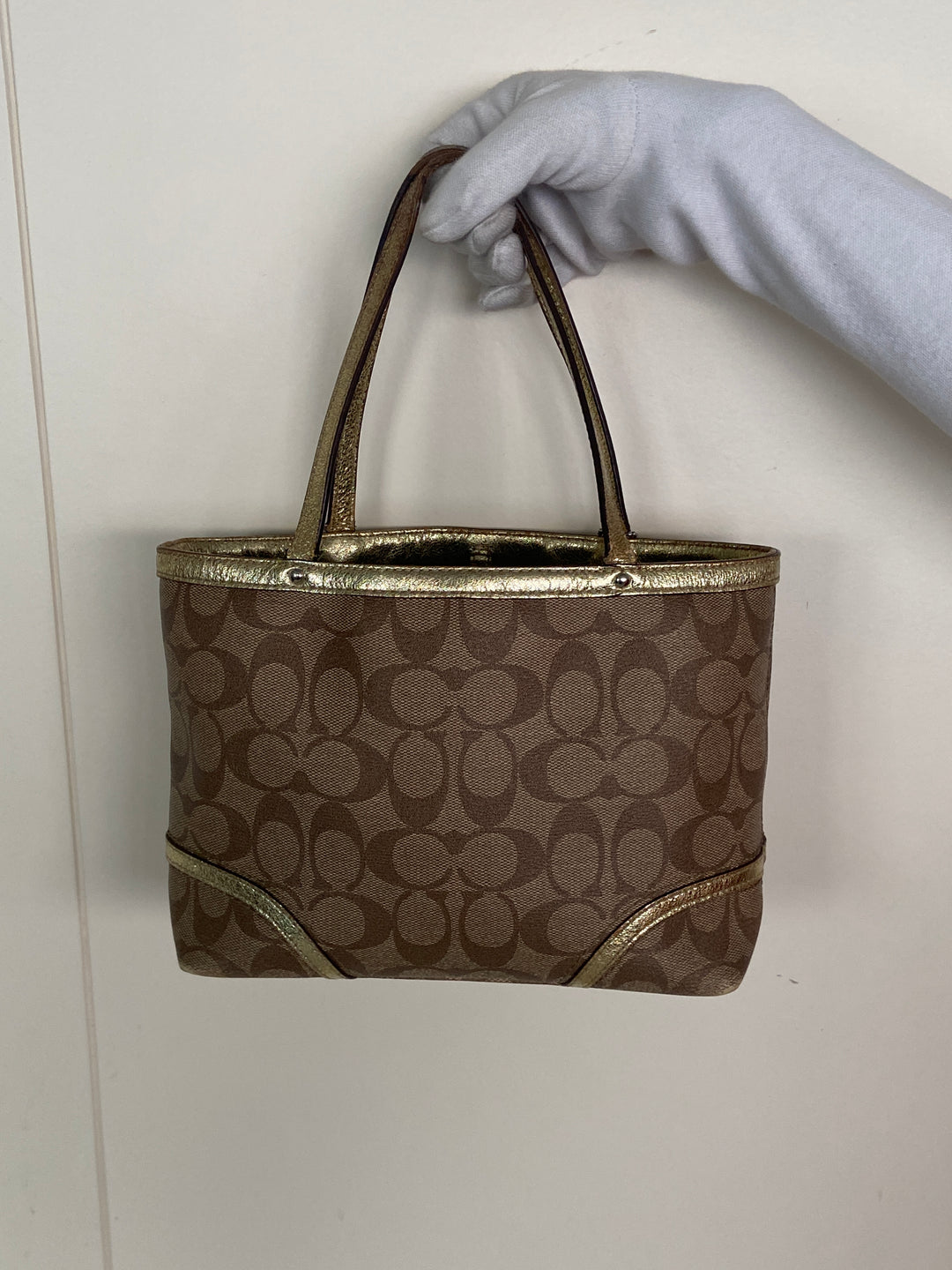 Coach Heritage Star Print Top Handle Tote