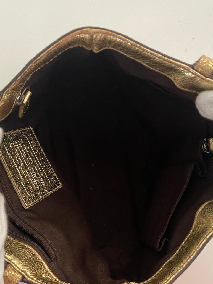 Coach Heritage Star Print Top Handle Tote
