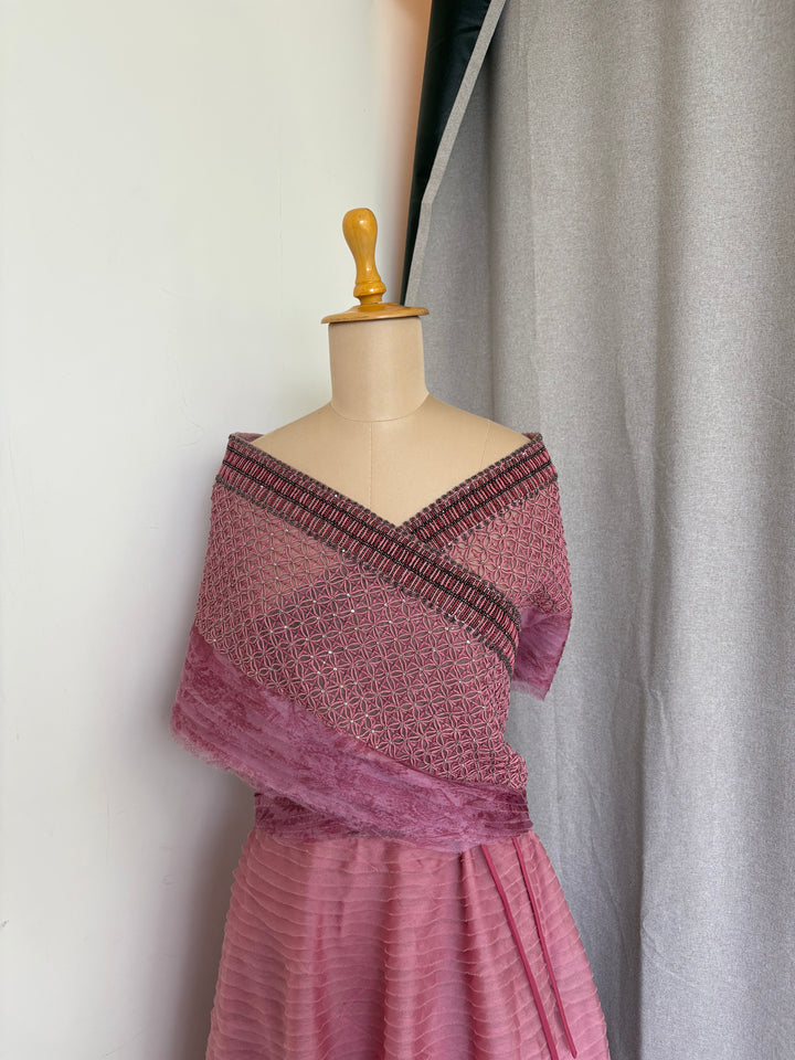 Jade by Monica & Karishma Mauve Lehenga Set