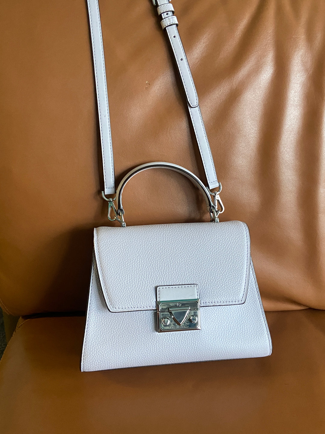 Michael Kors Serena Leather Satchel