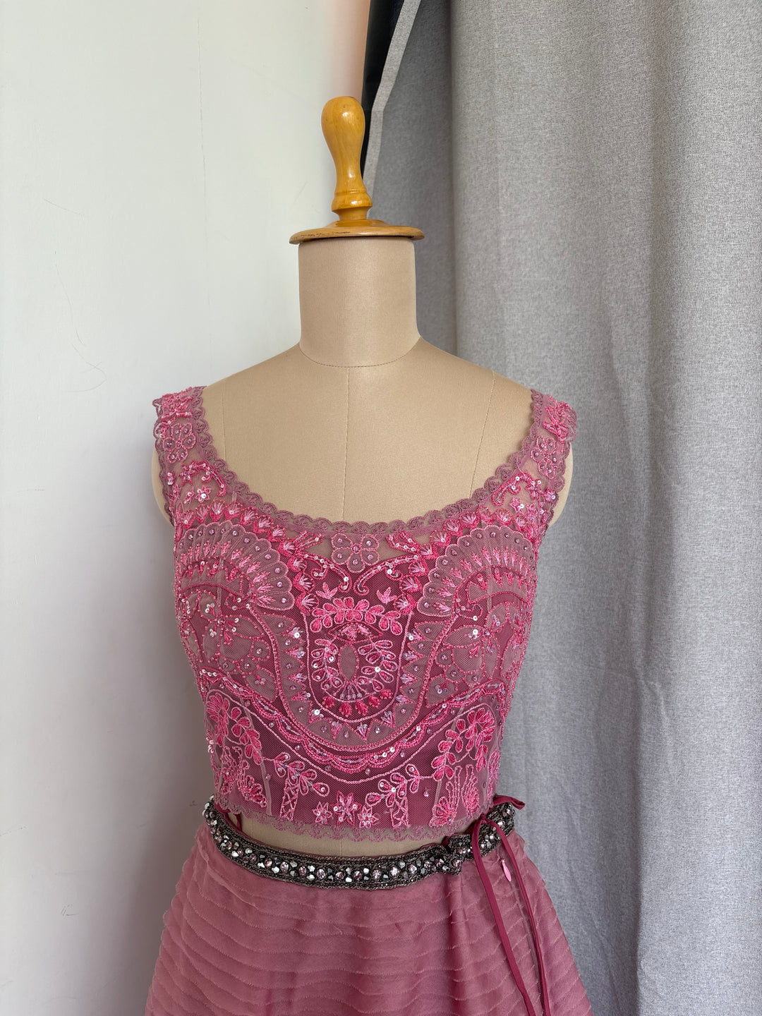 Jade by Monica & Karishma Mauve Lehenga Set