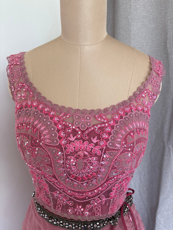Jade by Monica & Karishma Mauve Lehenga Set