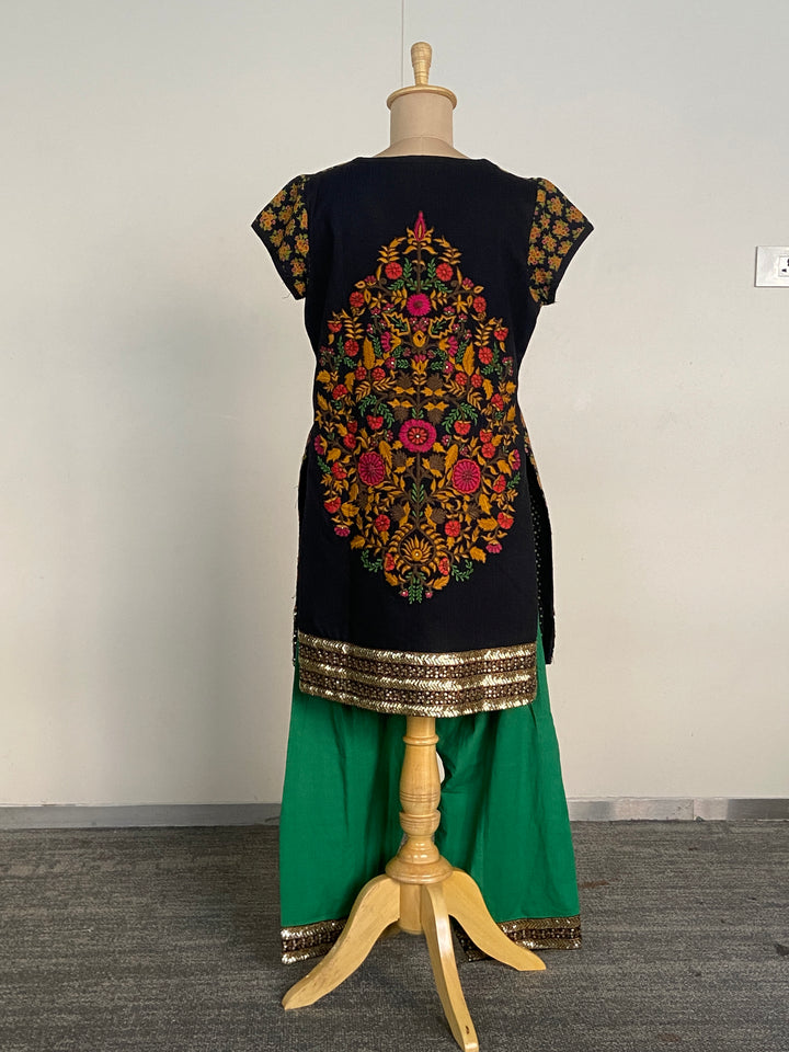 Vintage Sabyasachi Printed Kurta Set with Dupatta