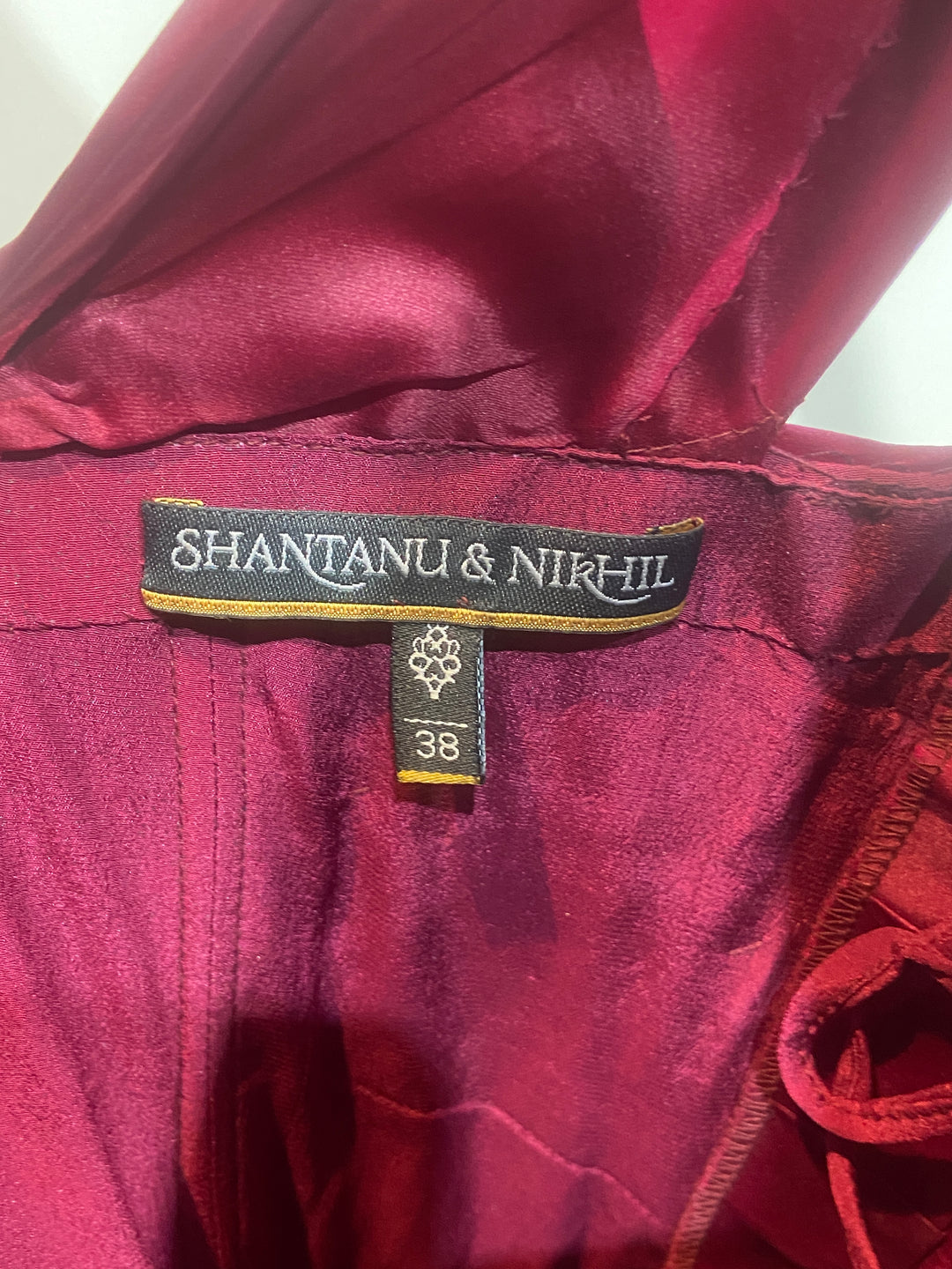 Shantanu & Nikhil Statement Red Gown