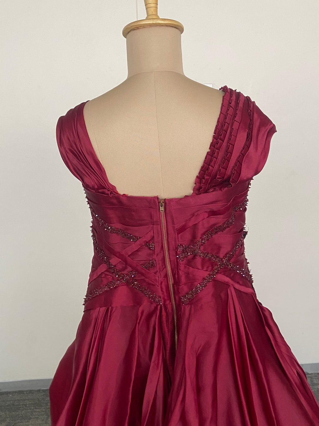 Shantanu & Nikhil Statement Red Gown