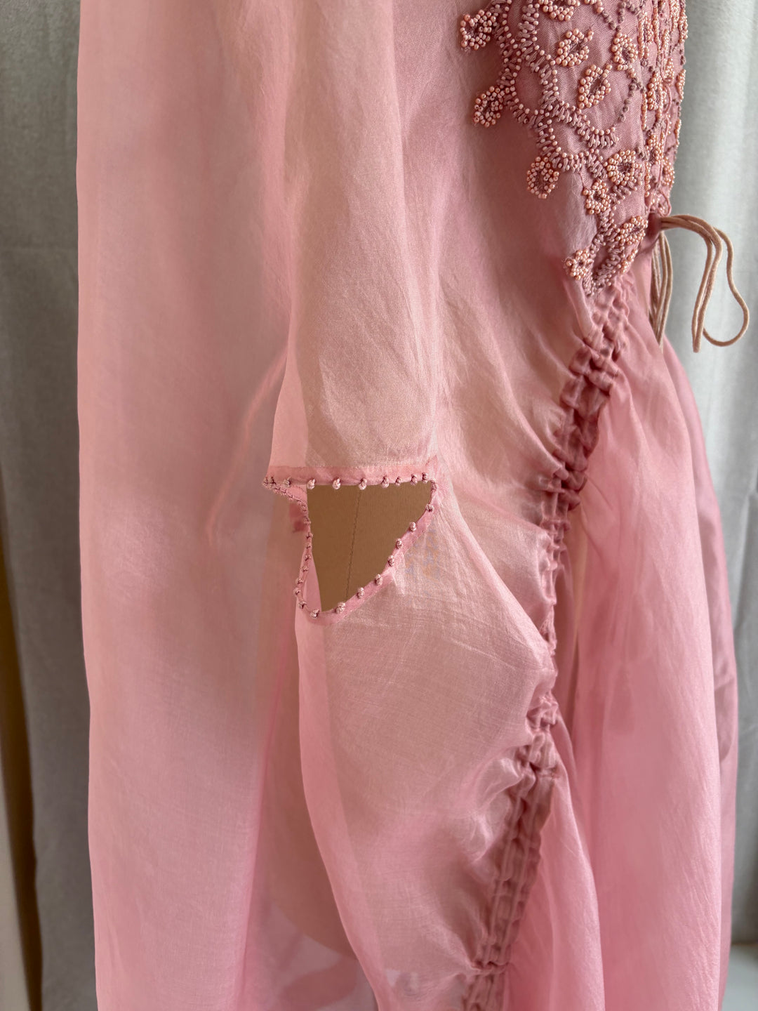 Anamika Khanna Blush Pink Kaftan