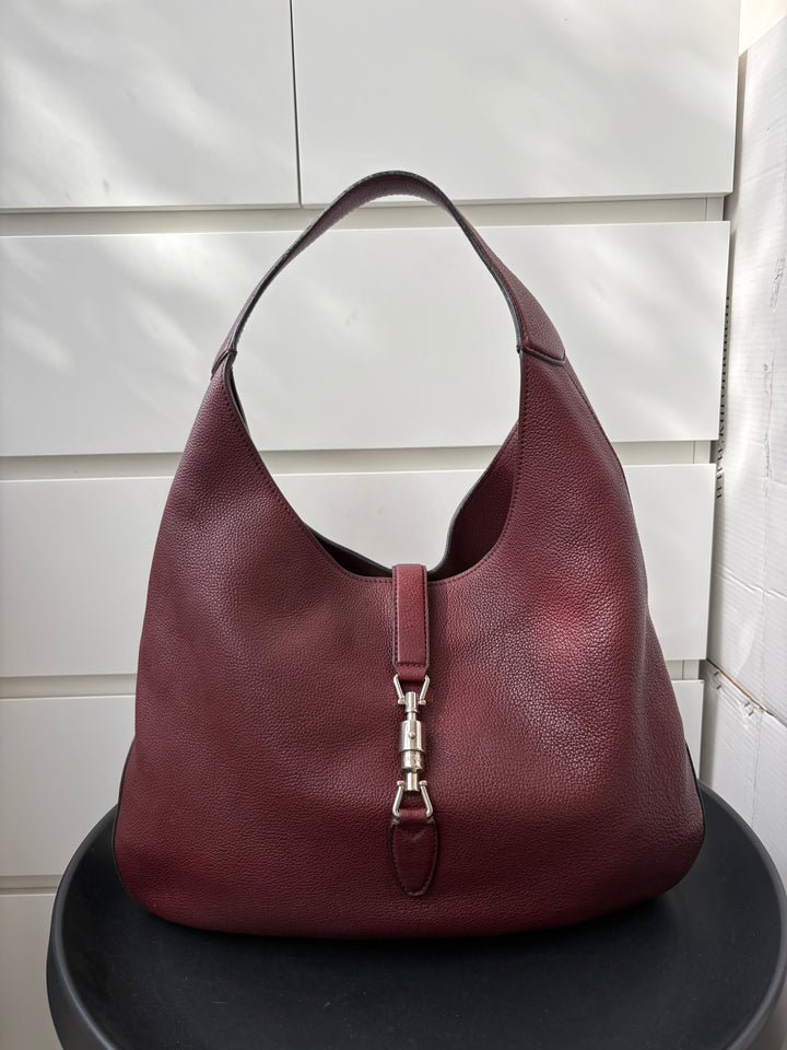 Gucci Soft Grained Calfskin Large Jackie Hobo