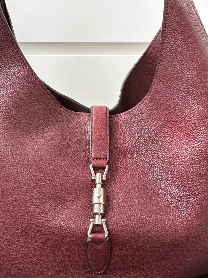 Gucci Soft Grained Calfskin Large Jackie Hobo