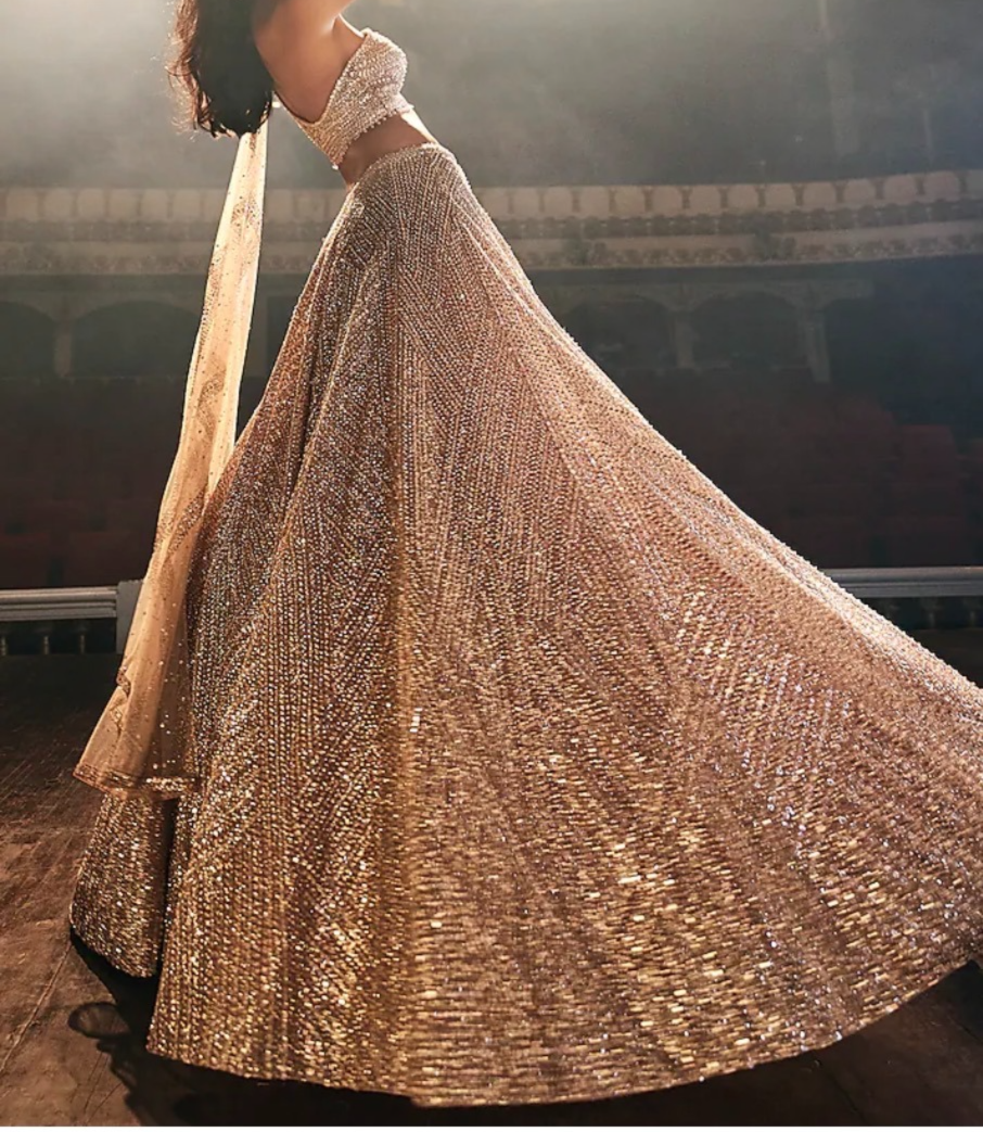 Seema Gujral Sequin Lehenga Set
