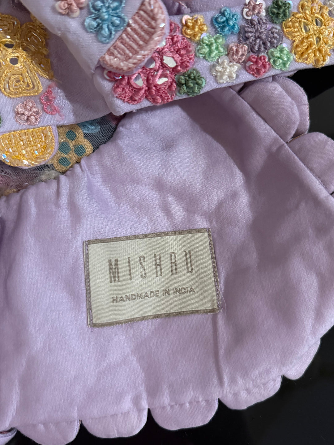 Mishru Pastel Floral Embroidered Lehenga Set