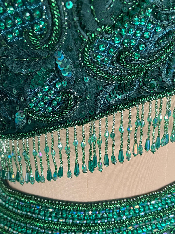 Amit GT Emerald Green Embellished Lehenga Set