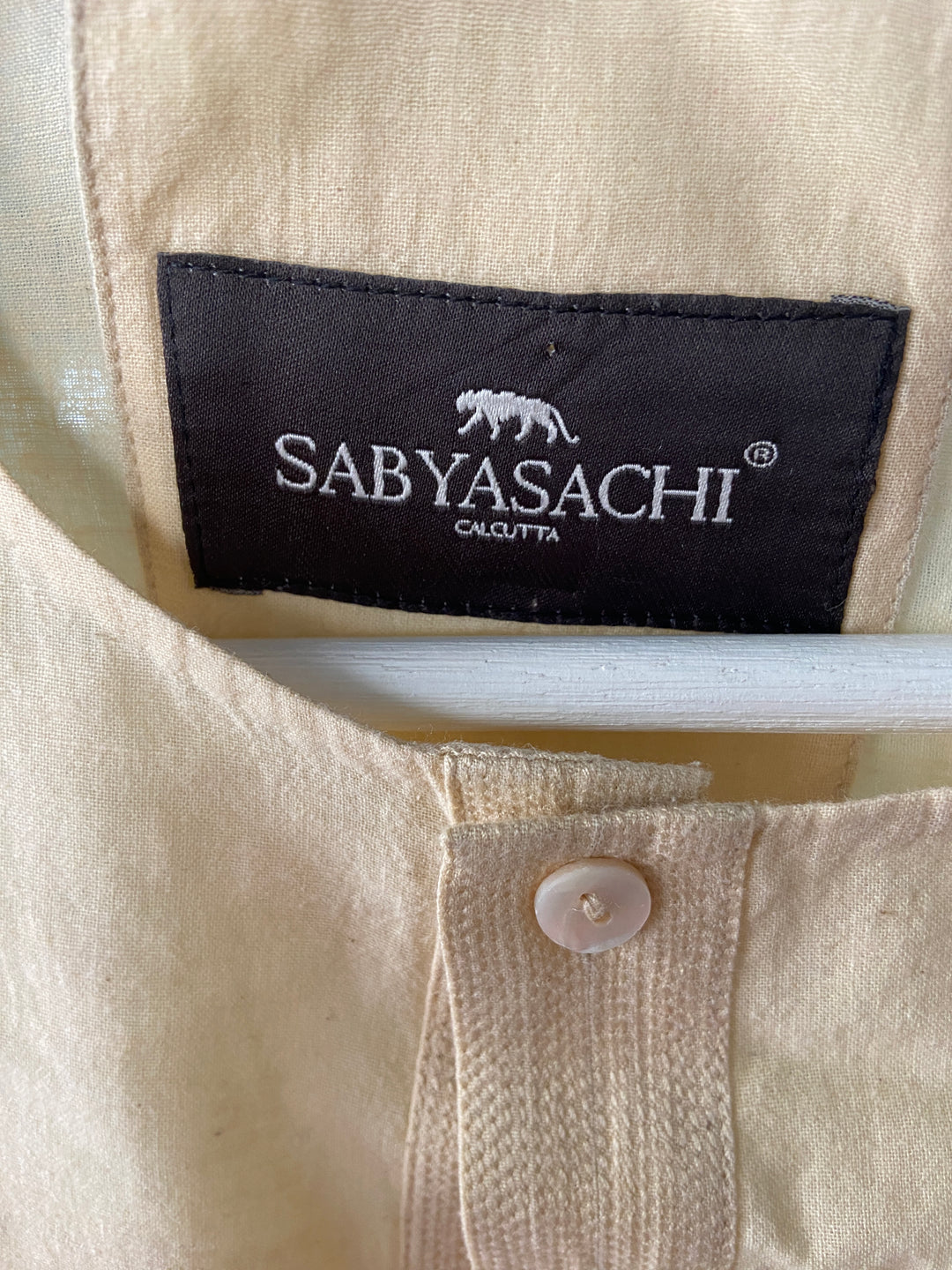 Sabyasachi Ivory Kurta Set with Embroidered Nehru Jacket