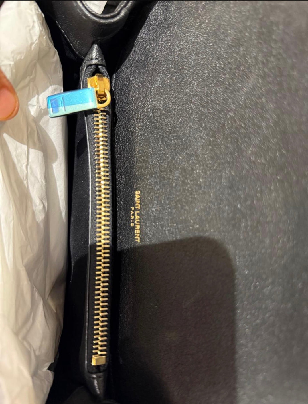 Saint laurent Black Monogram College Leather Satchel