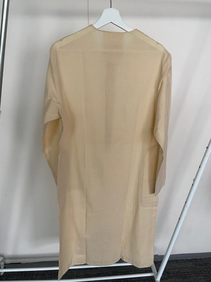 Sabyasachi Ivory Kurta Set with Embroidered Nehru Jacket