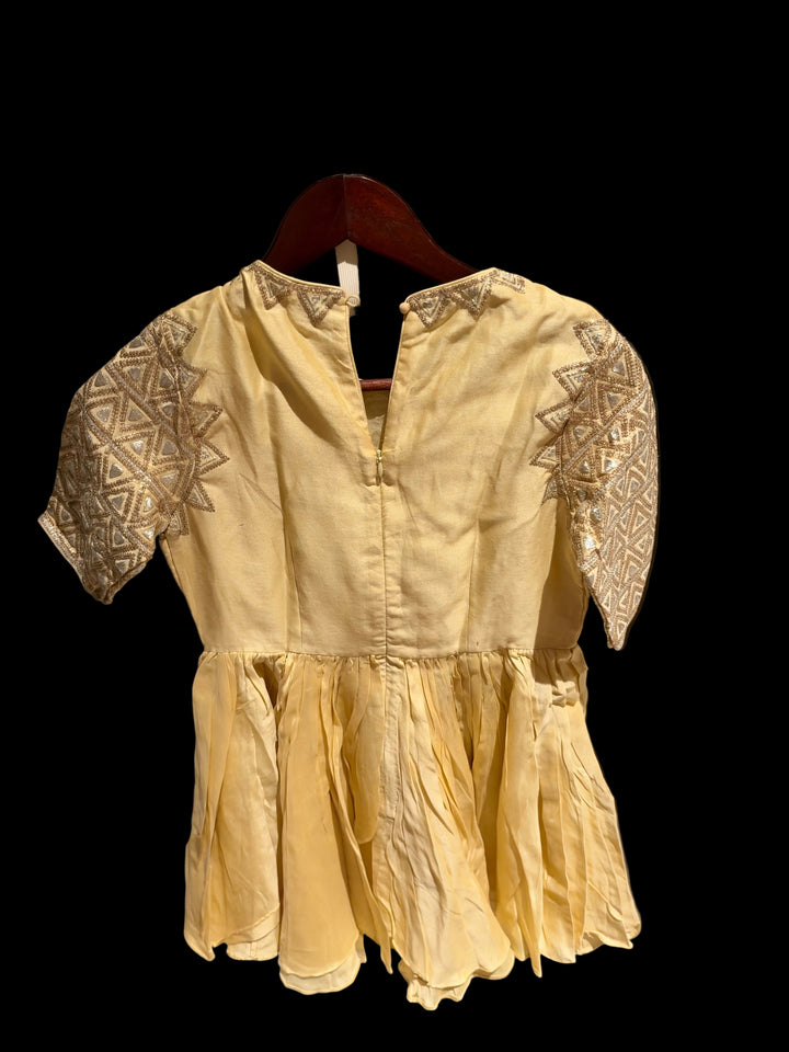 Punit Balana Yellow Embroidered Kurta Set