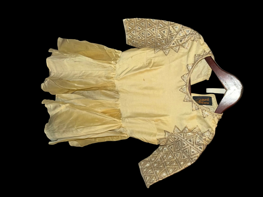 Punit Balana Yellow Embroidered Kurta Set