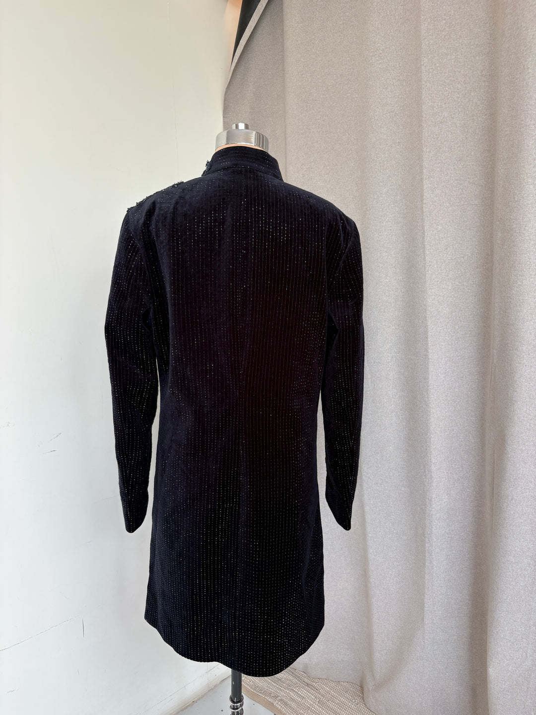 Shantanu & Nikhil Embellished Velvet Sherwani Set