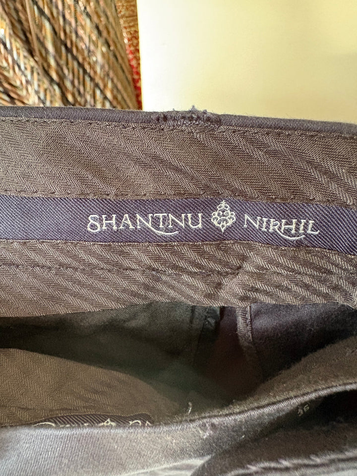 Shantanu & Nikhil Embellished Velvet Sherwani Set