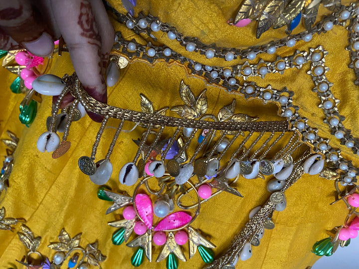 Papa Don't Preach Mustard Yellow Embellished Lehenga Set