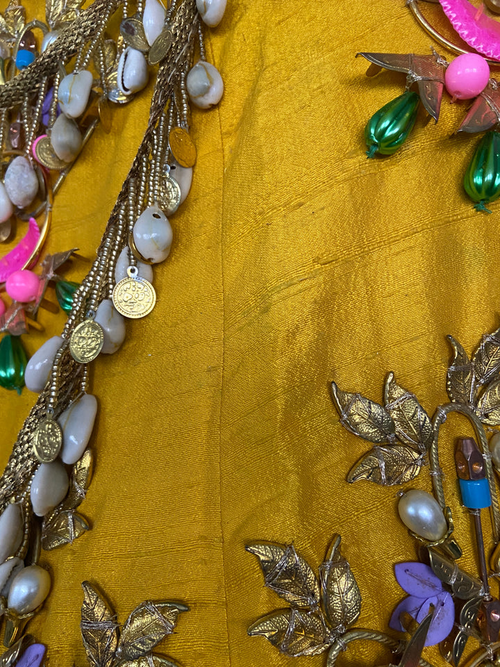 Papa Don't Preach Mustard Yellow Embellished Lehenga Set