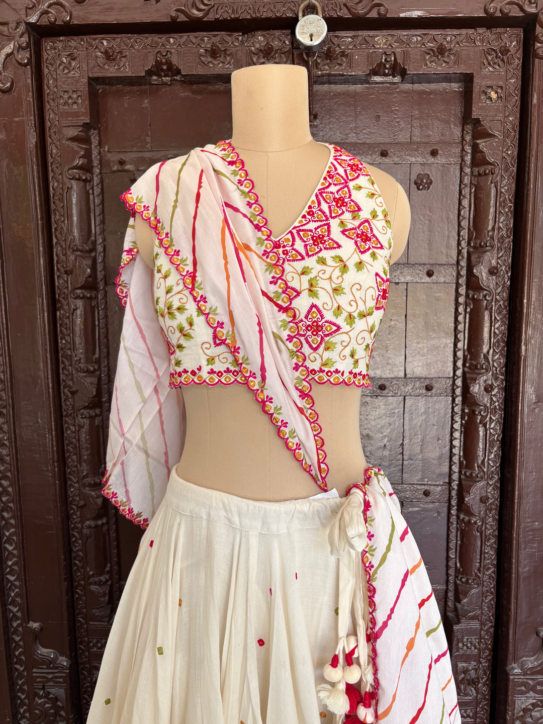 Punit Balana Ivory Embroidered Lehenga Set