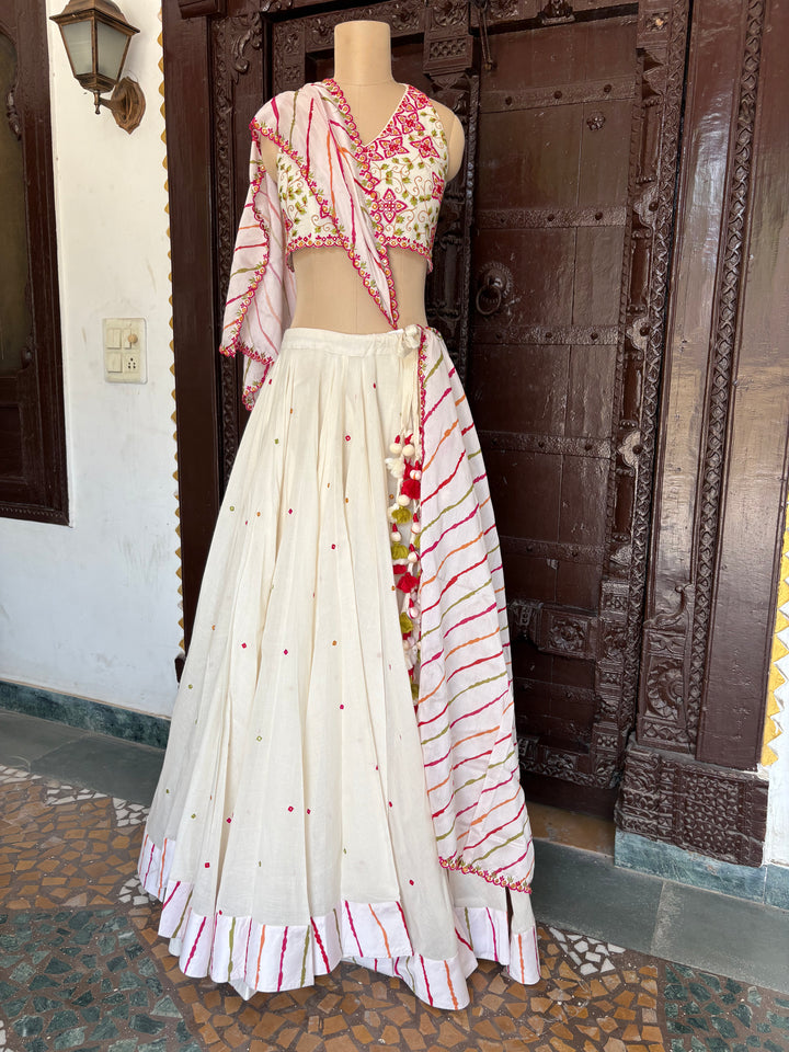 Punit Balana Ivory Embroidered Lehenga Set