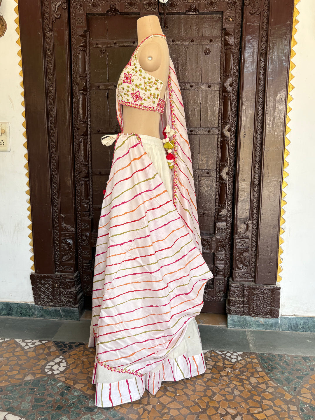 Punit Balana Ivory Embroidered Lehenga Set