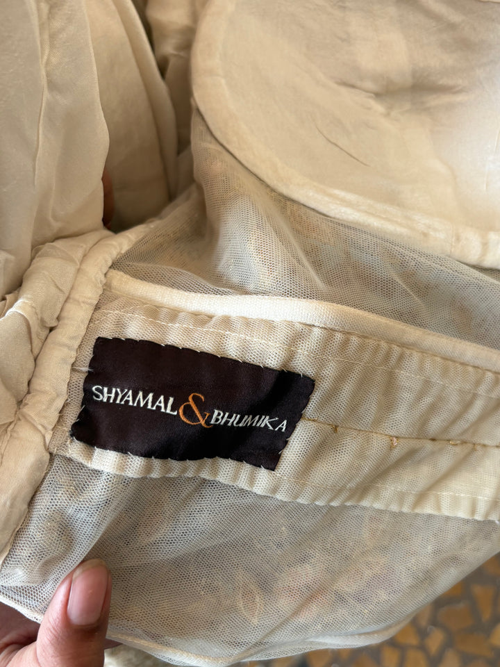 Shyamal & Bhumika Embroidered Gown with Cape